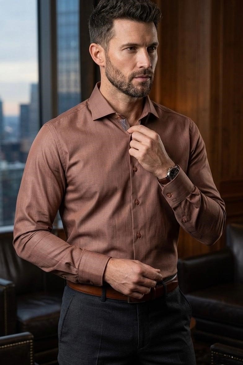 Modern Tailored Stretch Dress Shirt