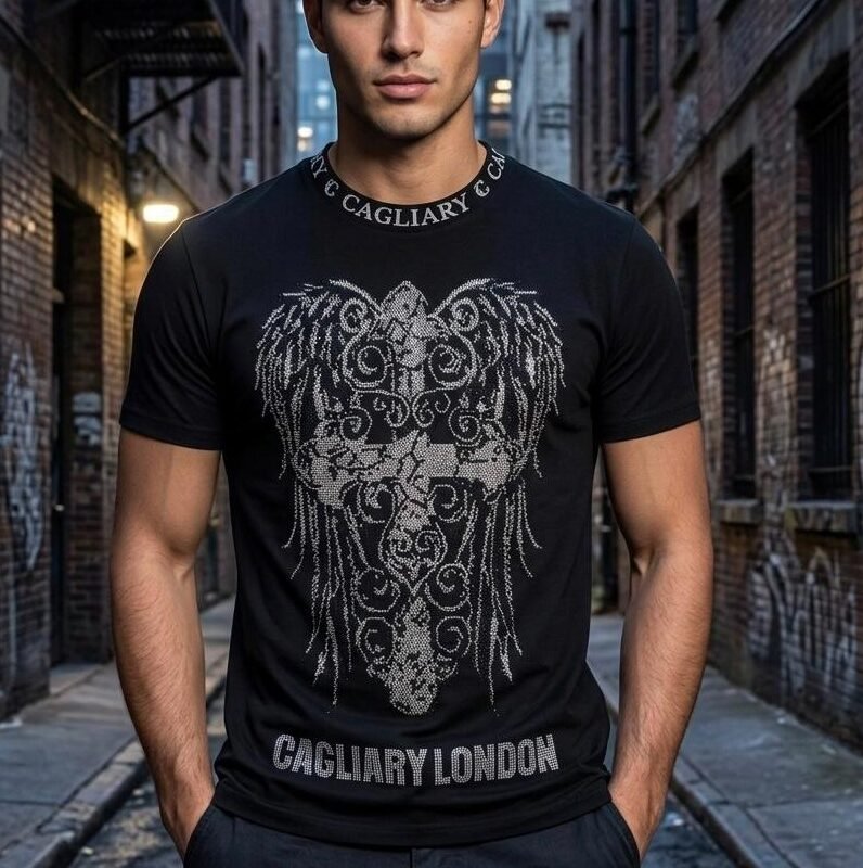 Premium Winged Cross Graphic T-Shirt