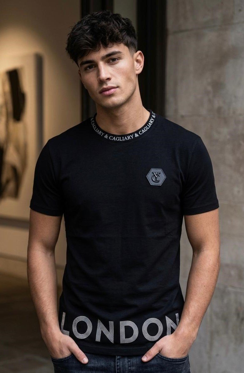 Back Wings Black T Shirt