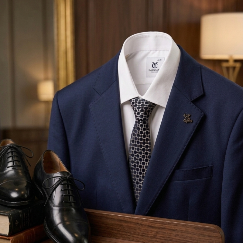 Cagliary Premium Men’s Navy Tailored Suit