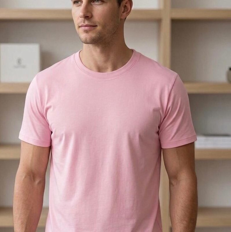 The Essential Crewneck Tee – Light Pink